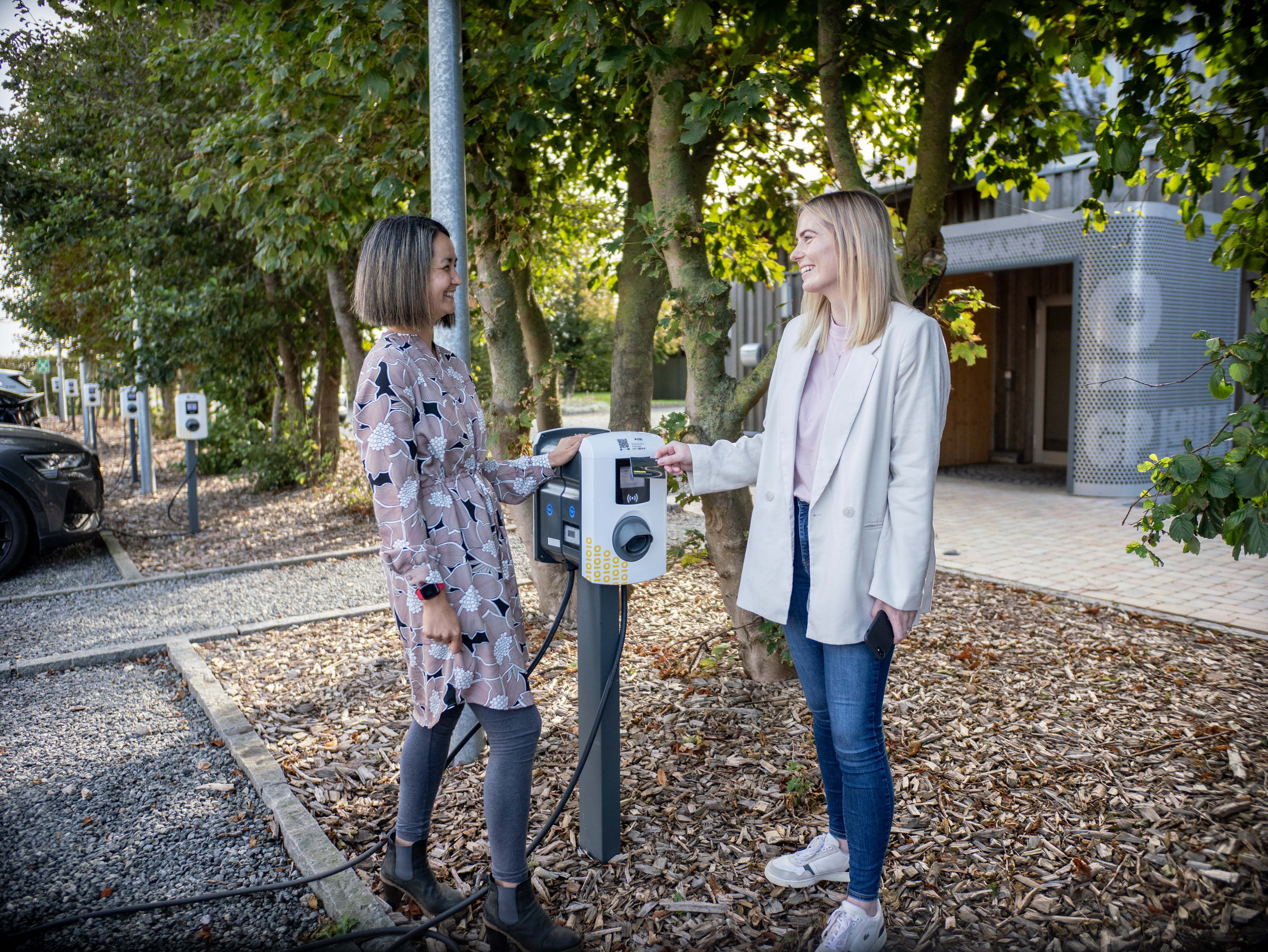 Ladestation wird mit Ladekarte bedient