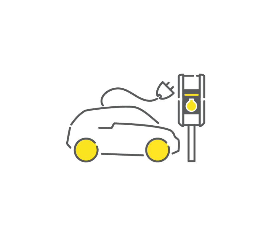 Icon Ladestation Auto